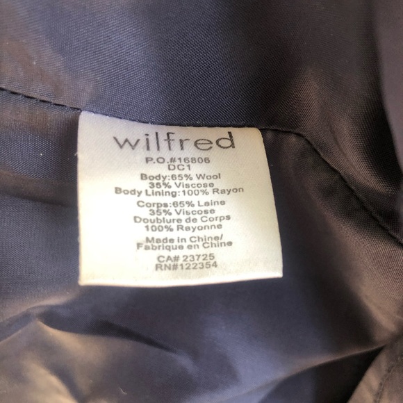 Wilfred Wool Navy Herringbone Jumper - Picture 4 of 5